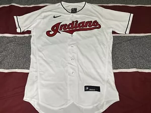 NWOT Authentic Collection Cleveland INDIANS Home White Jersey 44 Made In USA - Picture 1 of 4