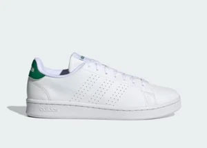 ADIDAS ADVANTAGE MEN'S TRAINERS IN WHITE UK 10 - Picture 1 of 2