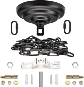 Heavy Duty Canopy Kit and 3.2 Feet Pendant Light Fixture Chain for Chandelier - Picture 1 of 12