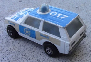 Police Patrol Rolamatics County Sheriff Blue White Matchbox Very Nice LOOSE - Picture 1 of 4