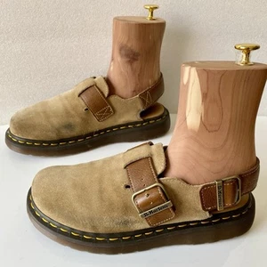 Dr. Martens Jorge Suede Leather Men’s US 6 / Women’s 7 Slingback Mules Tan Shoes - Picture 1 of 21