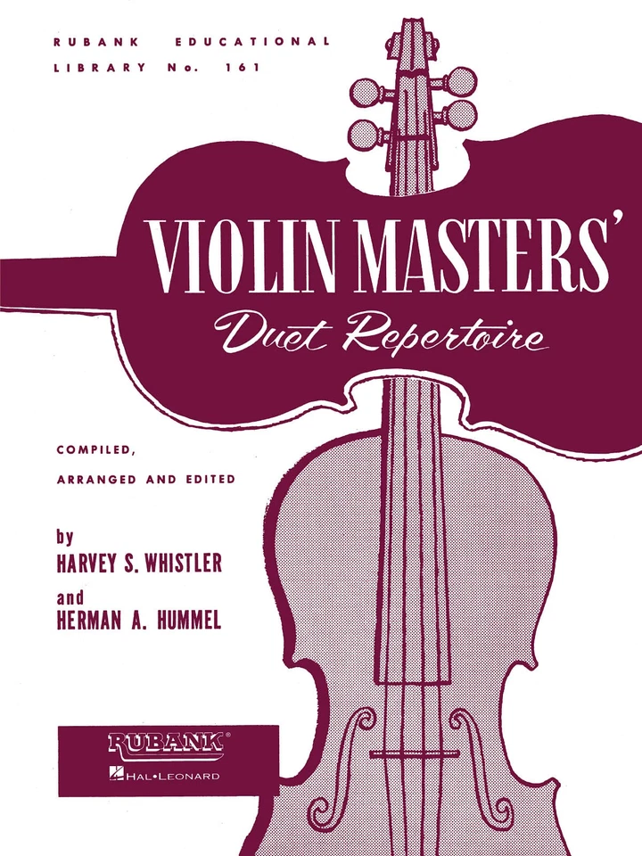 Violin Masters Duet Repertoire Advanced Contest Sheet Music Rubank Book - Image 1 of 1