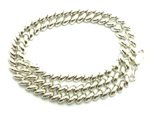 Hermoso collar de cadena de 5,5 mm de largo Milor Italia 17"" - Imagen 1 de 11