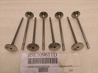 OEM AUDI CUPRA SEAT SKODA VW 1.5L TSI TFSI 8x EXHAUST VALVES NEW!!! 05E109611D - Image 1 of 4