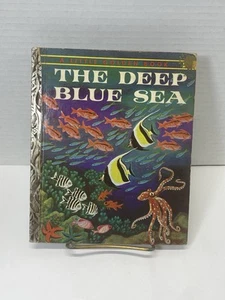 Vintage 1958 Little Golden Book - THE DEEP BLUE SEA - 1st Edition "A" Parker - Bild 1 von 7