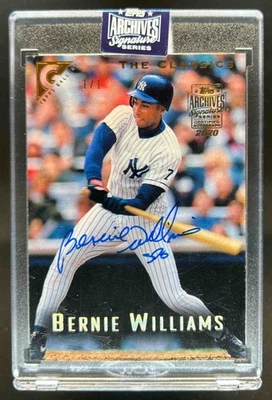 2020 Topps Archives Signature Series Bernie Williams Auto Autograph #1/1 Yankees - Image 1 of 2