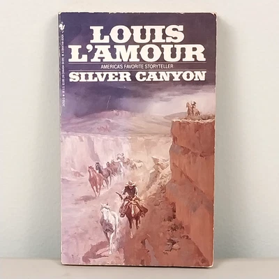 Vintage Silver Canyon Louis L'Amour Paperback Book Western 1984 - Image 1 of 4