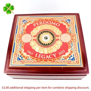 Perdomo Epicure Nicaraguan Shade Empty Wood Cigar Box 8" x 7.25" x 3.25" - Picture 1 of 11