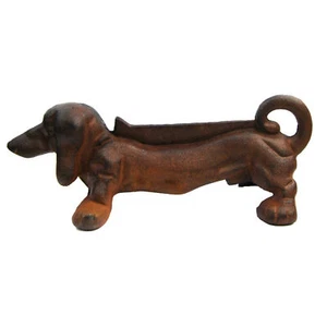 Heavy 3kg Cast Iron Dacshund Sausage Dog Boot Scraper - Ornamental - Picture 1 of 3