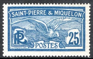 St. Pierre & Miquelon Stamp Scott #88, 25c, Fulmar Petrel, MLH, SCV$4.50 - Picture 1 of 1