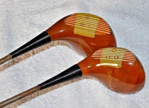 RARE Spalding Autograph 133 BOBBY JONES Persimmon 2 + 4 woods Percussion - Picture 1 of 7