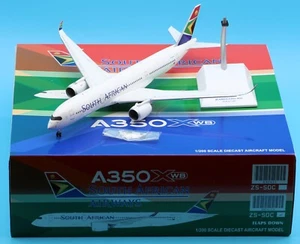 JC Wings 1:200 South African Airways A350-900XWB modelo fundido a presión ZS-SDC aletas hacia abajo - Imagen 1 de 12