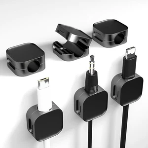 6 Stück Magnetische Kabelclips, Kabel Organizer, Kabelmanagement unter Schreibtisch - Bild 1 von 6
