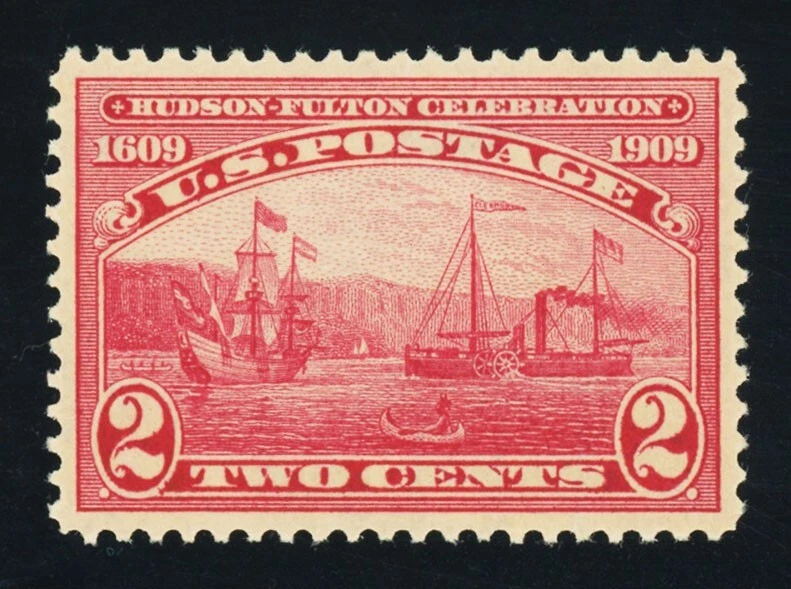 #372, 2c Hudson-Fulton, Superb-OG-NH, 2008 PSE (graded 98, nh) - PERFECT ! - Image 1 of 1