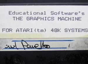 Proto's Graphic Machine, Floppy Disk Atari 5.25 / 5 1/4", Educativo S.W. '81 - Foto 1 di 3