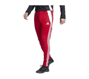 adidas Tiro Track Pants Mens XL AeroReady Soccer Training Power Red White - Picture 1 of 4