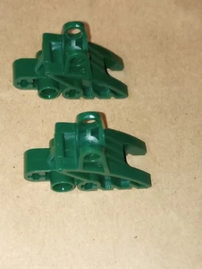 2 Bionicle Lego 41668 in Dark Green Foot Feet with Ball Joint Socket Lego - Picture 1 of 12