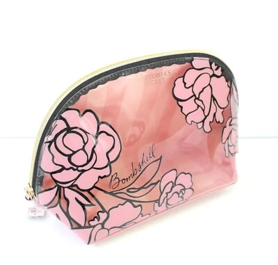 Victoria's Secret Peonía Cremallera Superior Belleza Maquillaje Bolso Estuche Rosa Transparente Nuevo con Etiquetas Foto 1 de 4