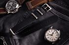 22mm Black Thick Seat Belt Nato Watch Strap for Omega, Rolex, Tissot