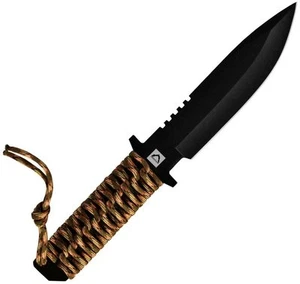 Factory X Low Profile Xpedition Drop Point Knife 6" Steel W/ Nylon Sheath KO5002 - Picture 1 of 2