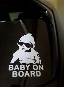 Baby on Board vinyl decal  rear  car window. - Picture 1 of 1