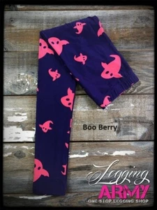 Boo Berry - Kids Legging Army Leggings- S/M Fit Ages 4-7 - Picture 1 of 1