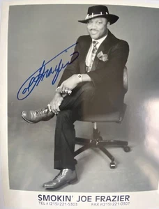 20) Joe Frazier signiert USA Box WM Champion Karte Signatur Autogramm Signed - Bild 1 von 3