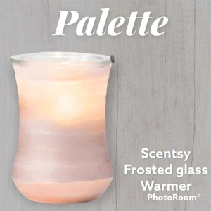 SCENTSY Warmer PALETTE blush Pink Ombré Frosted Glass Tranquil Deodorizer FL NEW - Picture 1 of 4