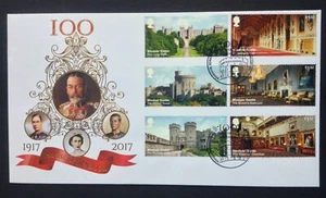 GB Buckingham 2017 Windsor Castle Set on First Day Cover - Windsor (Tower) S/H/S - Picture 1 of 2