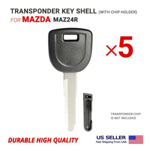 5x NUEVO transpondedor de repuesto llave carcasa para Mazda MAZ24R - Imagen 1 de 2