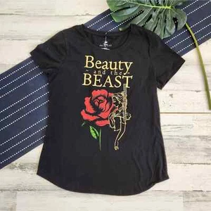 Disney Princess Beauty And The Beast Short Sleeve T-Shirt NWT Size Small - Picture 1 of 5
