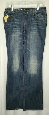 Mossimo Women Size 7L Jeans RN 17730 Lowest Waist Straight Hip Boot Cut NWT - Image 1 of 4