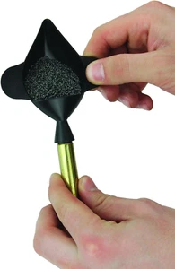 Powder PAL™ Universal Funnel Pan, Black - Picture 1 of 2