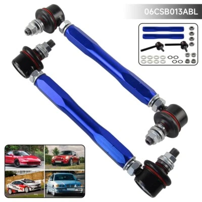 Antiroll Sway Bar Adjustable Drop Links 10mm x 210-260mm For BMW E46 98-06 E34 - Image 1 of 4