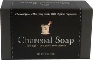 6oz Bamboo Charcoal Bar Soap Goat Milk - Moisturizing & Detoxifying - Picture 1 of 3