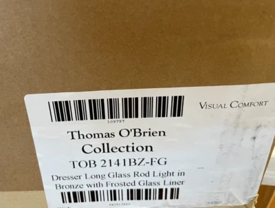 Thomas O'Brien Dresser 2 Light 5 inch Bronze Bath Light Wall Light TOB2141BZ-FG - Image 1 of 4