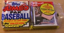 1989 Topps Jumbo Pack Chris Sabo Jeff Hamilton Rene Gonzalez Calvin Schiraldi