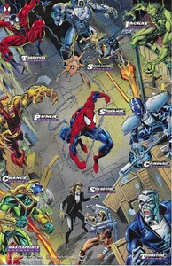 Masterprints Enemigos 1 tarjeta coleccionable Jumbo 6-1/2"-10" estuche superior excelente Mark Bagley - Imagen 1 de 1