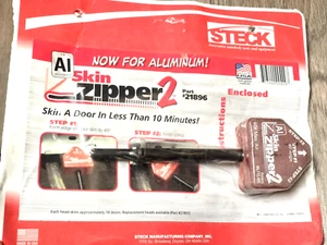 Steck Aluminum Skin Zipper 2 Door Skinning Tool fits .401 Air hammer, USA 21896 - Picture 1 of 2