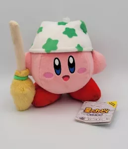 Kirby of the Stars Kirby Cleaning 5" Plush Toy - Picture 1 of 3