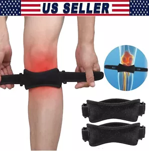 Pain Relief Knee Brace Support Patella Stabilizer Strap Arthritis Running Tendon - Picture 1 of 15
