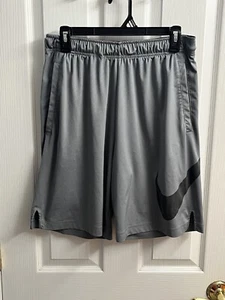 Pantalones Cortos Atléticos Nike Dri Fit Para Hombre Talla Mediana Gris Elástico - Imagen 1 de 6
