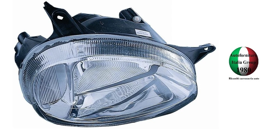 Faro Phare Projecteur Avant Droit Chromé Pour Opel Corsa B 93>00 1993>2000 - Photo 1/1