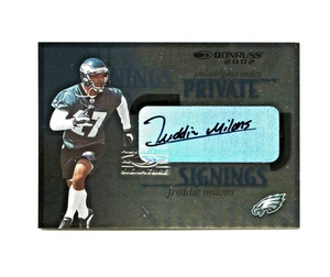 Donruss Freddie Milons 2002 *firmaciones privadas* #PS-20 Philadelphia Eagles - Imagen 1 de 2