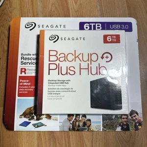 NEU Seagate Backup Plus Hub Desktop externer Speicher 6TB mit USB Hub STEL6000600 - Bild 1 von 4