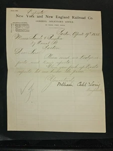 1883 William Caleb Loring SLA - Avvocato ferroviario New York e New England Boston - Foto 1 di 2