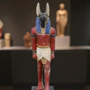ANTIGÜEDADES EGIPCIAS ANTIGUAS ESTATUA FARAÓNICA ANTIGUA DEL DIOS EGIPCIO ANUBIS - Imagen 1 de 10