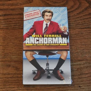 Anchorman The Legend Of Ron Burgundy Unrated VHS Tape 2004 DreamWorks New - Picture 1 of 4