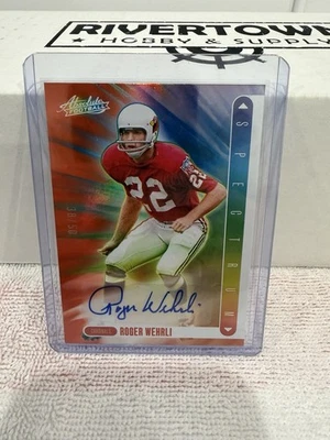 Roger Wehrli 2024 Absolute Spectrum Auto /50 Arizona Cardinals #SS-RWI - Image 1 of 2