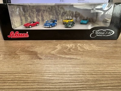 Schuco Edizione 1:87 6 Auto Metallizzate In Condizioni Nuove In OVP NR2 - Immagine 1 di 3